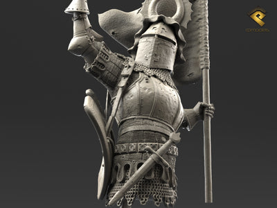 German Medieval Knight, XIV Century (75mm)