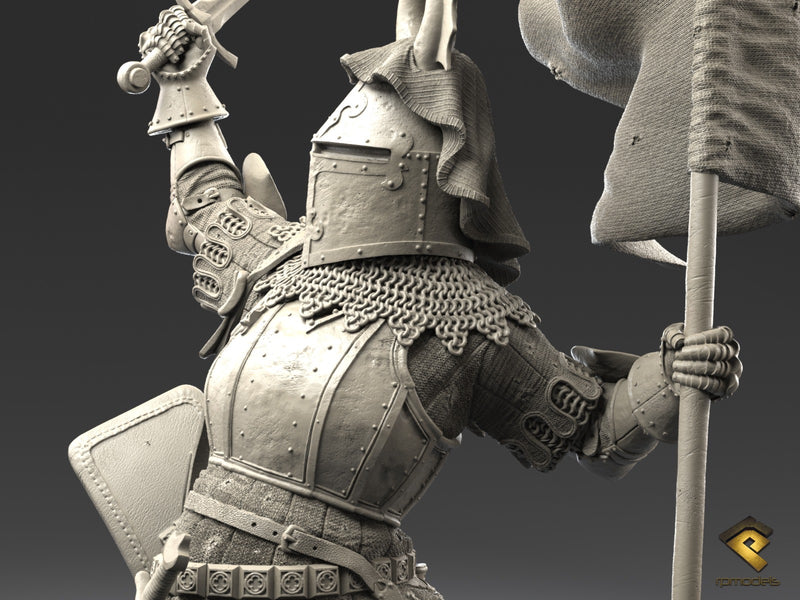 German Medieval Knight, XIV Century (120mm)