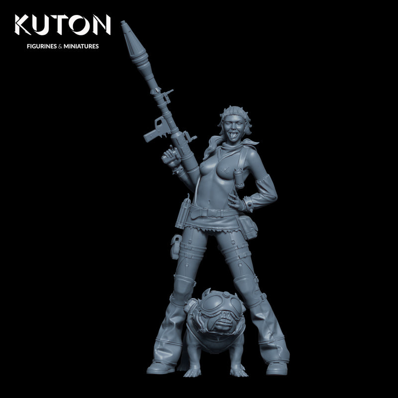 Bazooka Girl - 3D Print