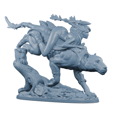 Dahlia, Panther Rider - 75mm - 3D Print