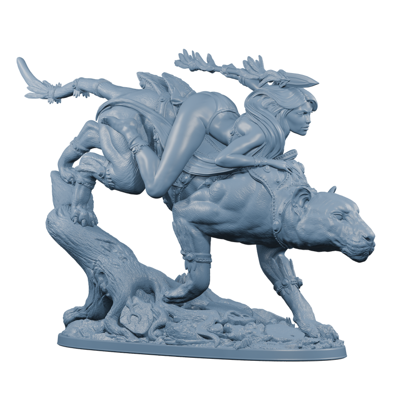 Dahlia, Panther Rider - 75mm - 3D Print