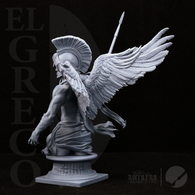Apollo Bust - Winged - 3D Print