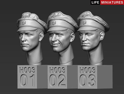 WW2 German Heads Set No.3 (1/35 scale)