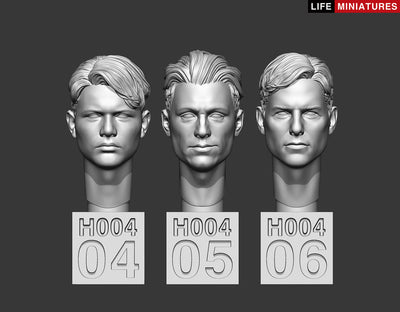 Bare Heads Set No.1 (1/35 scale)