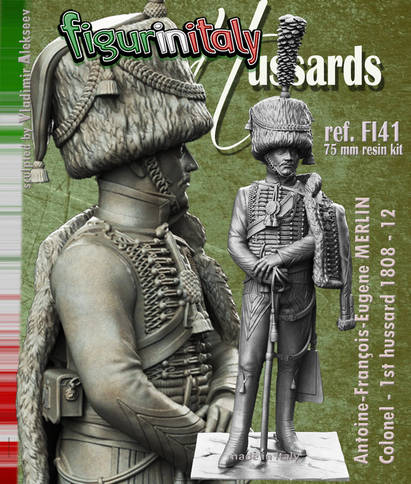 AFE MERLIN, Colonel 1st Hussard, 1808-12 (75mm)