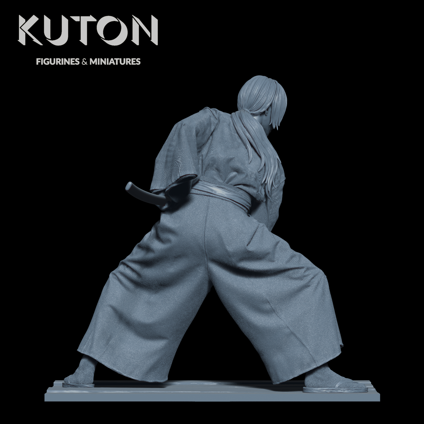 Kuton Kenshin - 3D Print - KUTON - El Greco Miniatures – El Greco Miniatures Ltd.