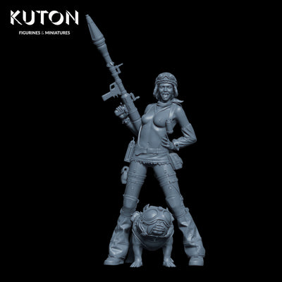 Bazooka Girl - 3D Print