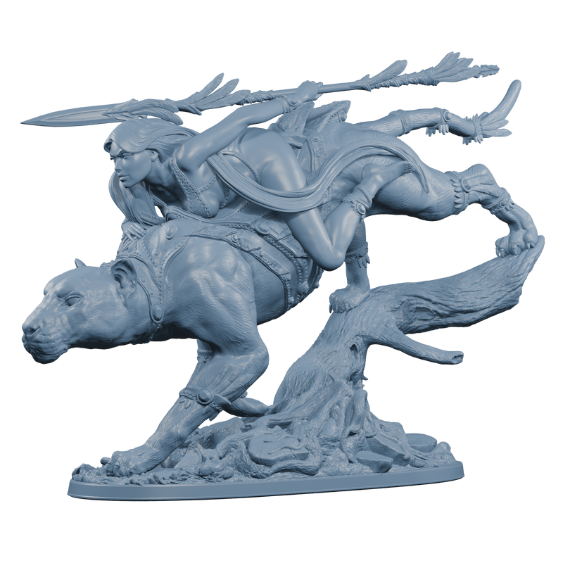 Dahlia, Panther Rider - 75mm - 3D Print