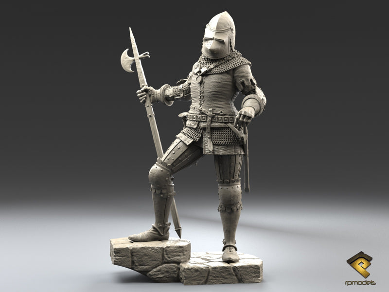 Medieval Knight, XIV Century (75mm)