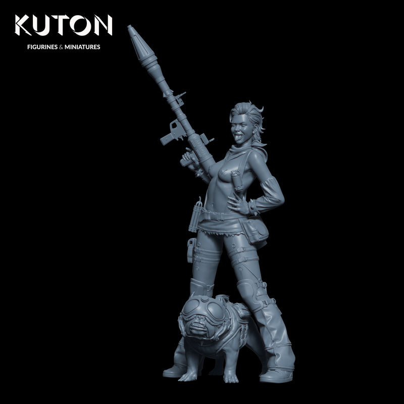 Bazooka Girl - 3D Print