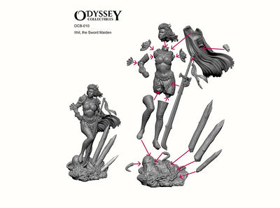 Ithil, the Sword Maiden (75mm)