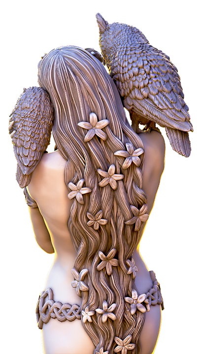 Dryad, Eloven The White Lily - 3D Print