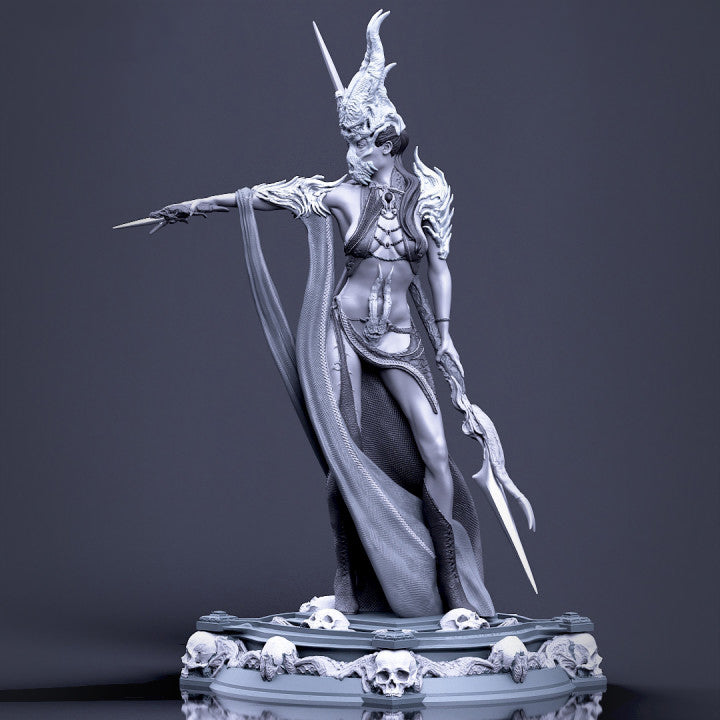 Boneflesh Necropriestess - 32mm - 3D Print