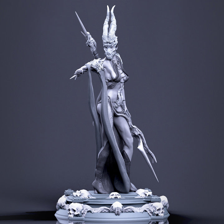 Boneflesh Necropriestess - 32mm - 3D Print