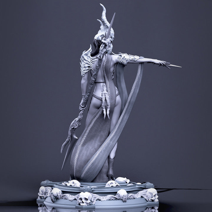 Boneflesh Necropriestess - 32mm - 3D Print