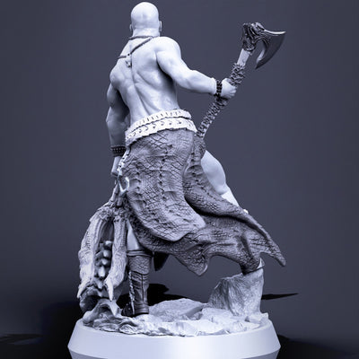 Boneflesh Dragon Warrior with Dragon Head - 32mm - 3D Print
