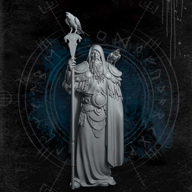 Odin, Allfather - 75mm - 3D Print