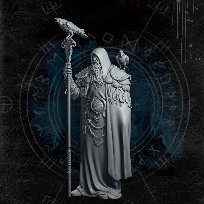 Odin, Allfather - 75mm - 3D Print