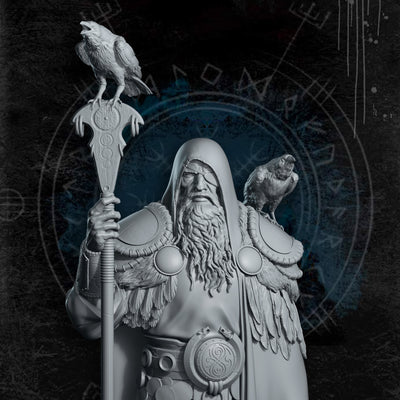 Odin, Allfather - 75mm - 3D Print