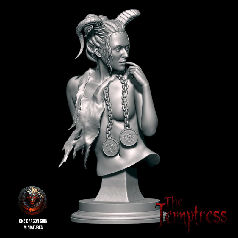 Zenya, the Temptress Succubus Bust - 3D Print