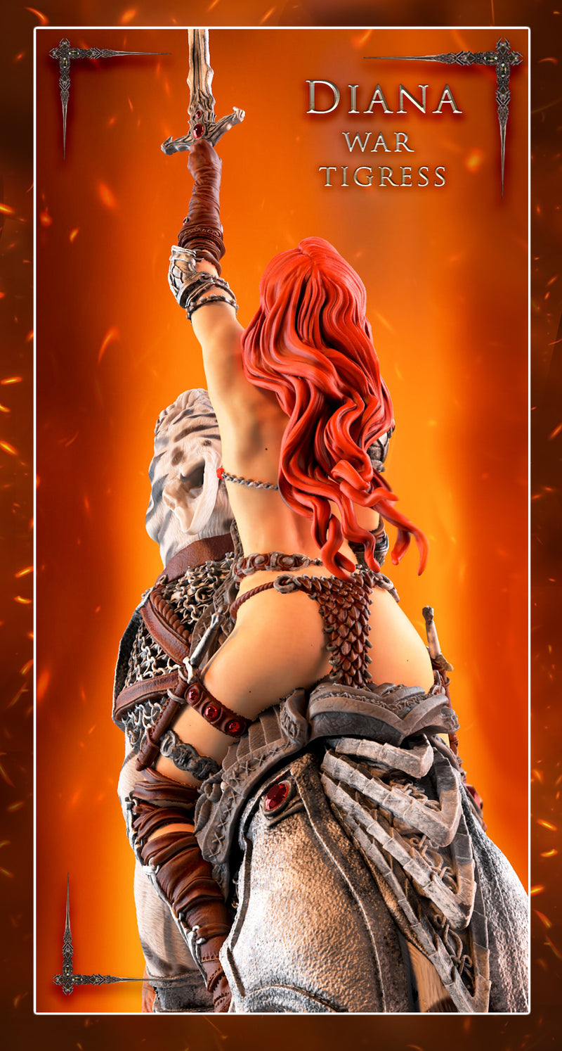 Diana, War Tigress - 75mm - 3D Print