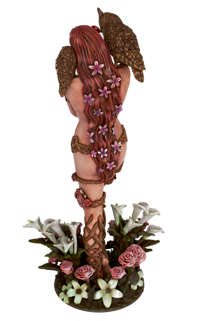 Dryad, Eloven The White Lily - 150mm - 3D Print