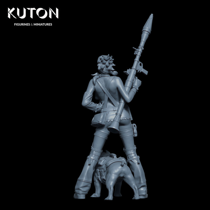 Bazooka Girl - 3D Print