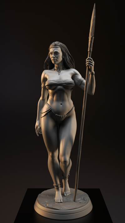 Eloe the huntress - 75mm - 3D Print