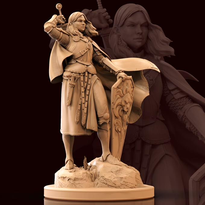Olena the Knight - 3D Print