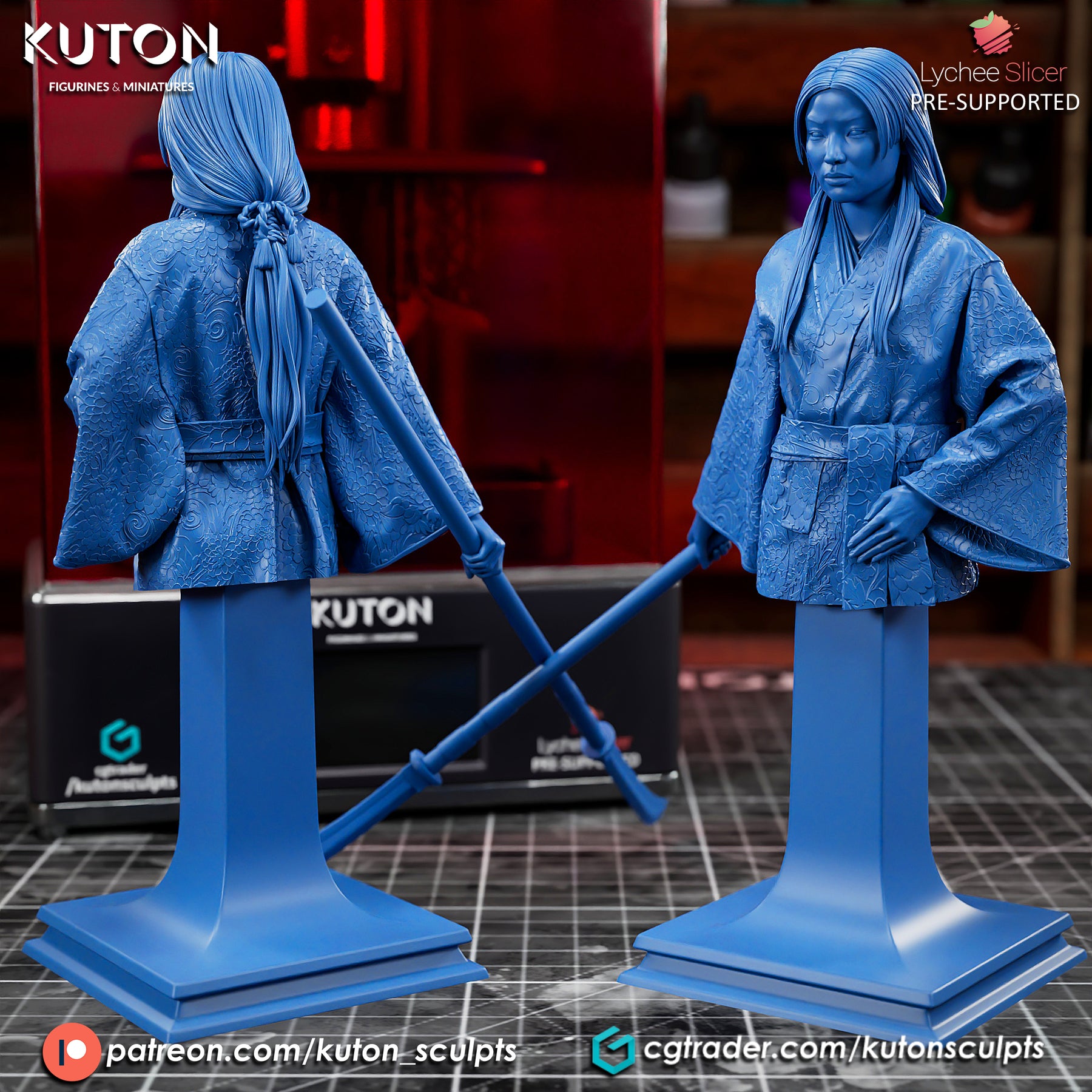 Kuton Toda Mariko Bust - 3D Print - KUTON - El Greco Miniatures – El Greco ...