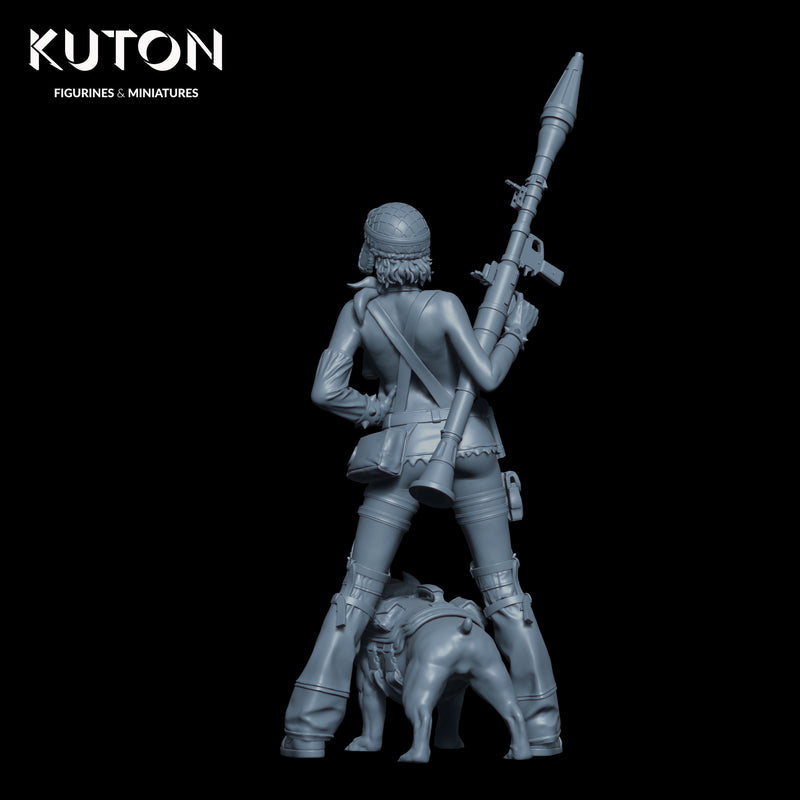 Bazooka Girl - 3D Print