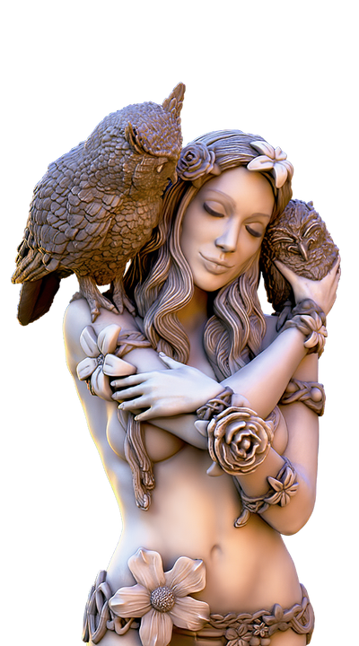 Dryad, Eloven The White Lily - 3D Print