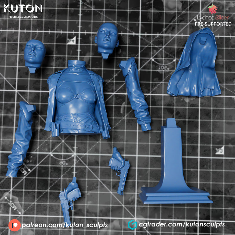 Warrior Nun Bust - 3D Print
