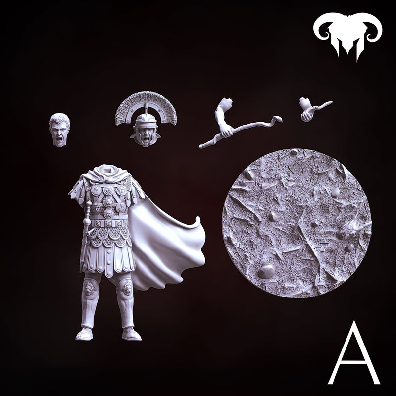 Roman Centurion 1st-2nd C. A.C. "Discipline and Order" - 90mm - 3D Print