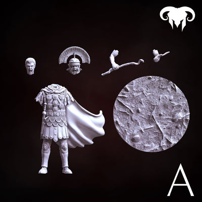 Roman Centurion 1st-2nd C. A.C. "Discipline and Order" - 75mm - 3D Print