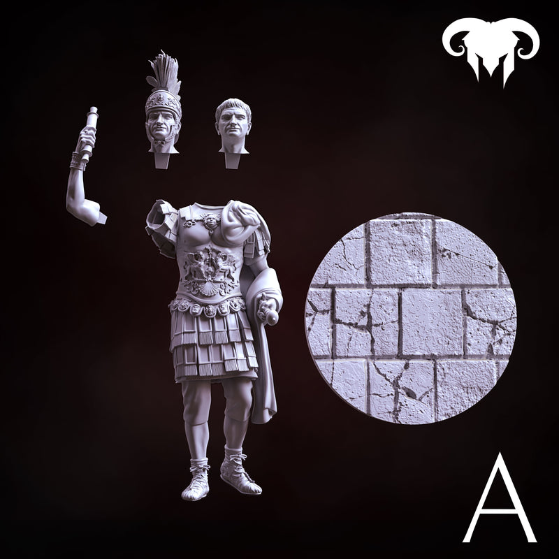 Roman Emperor Trajan 98 to 117 A.D. "From Soldier to Emperor" - 90mm - 3D Print