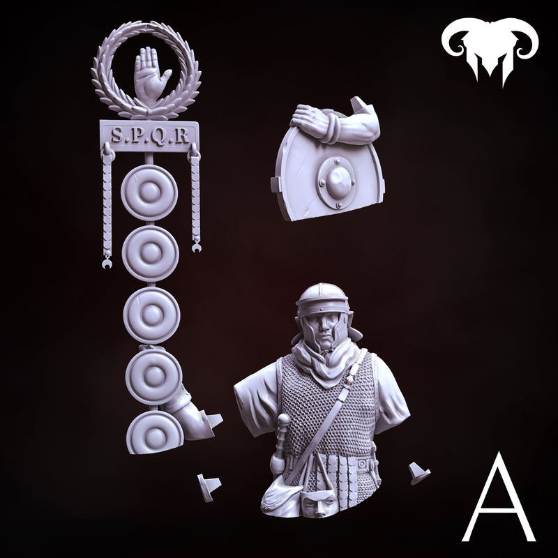 Roman Signifer 1st-2nd C. A.C. "Symbol of Power" Bust - 3D Print