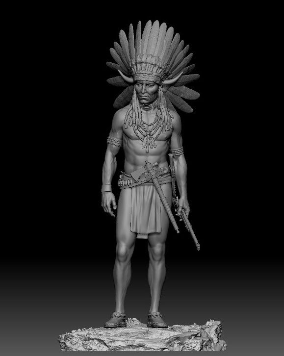 Arapaho Warrior, 19th century - 54mm