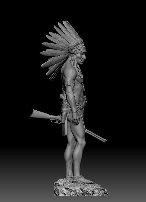 Arapaho Warrior, 19th century - 54mm