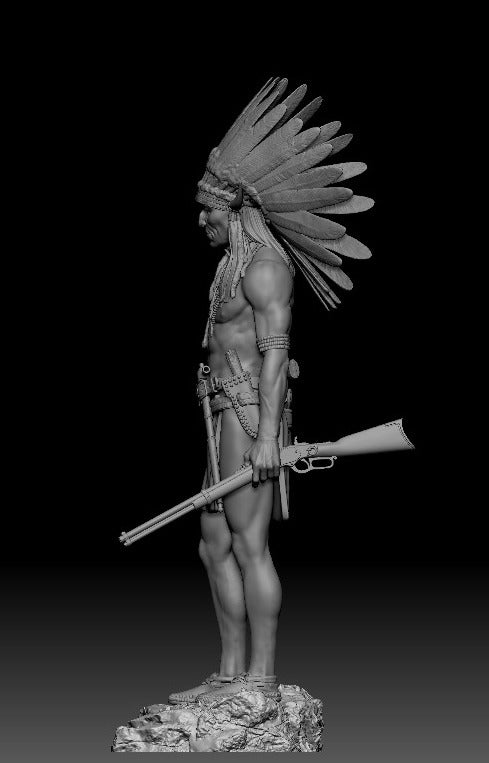 Arapaho Warrior, 19th century - 54mm