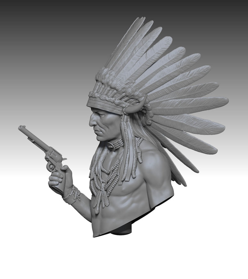 Arapaho Warrior 19th century - Bust