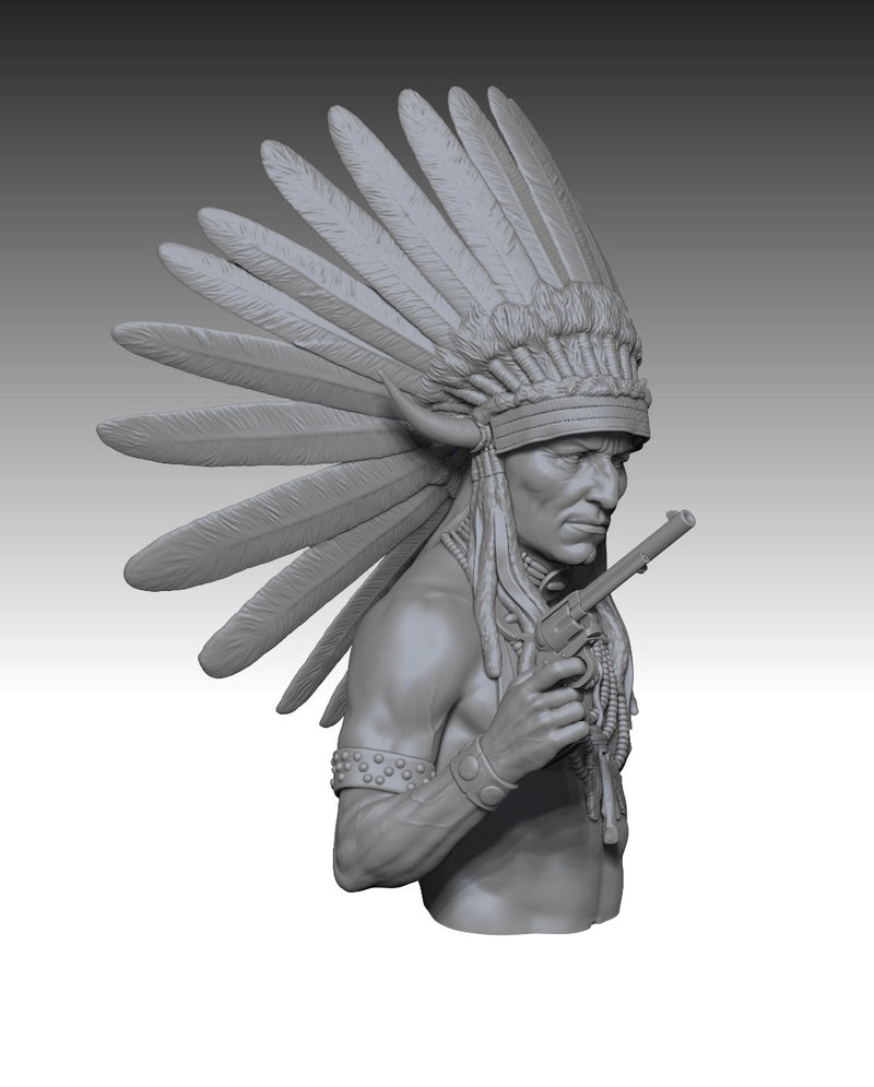 Arapaho Warrior 19th century - Bust