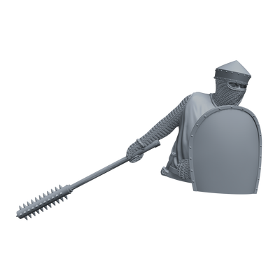 Crusader Knight 12th-13th C. "Vigilant Sentinel" Bust - 3D Print