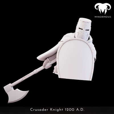 Crusader Knight 12th-13th C. "Vigilant Sentinel" Bust - 3D Print