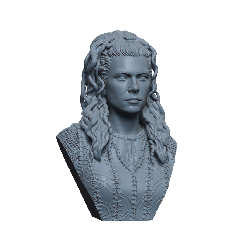 Lagertha Cropped Bust- 3D Print
