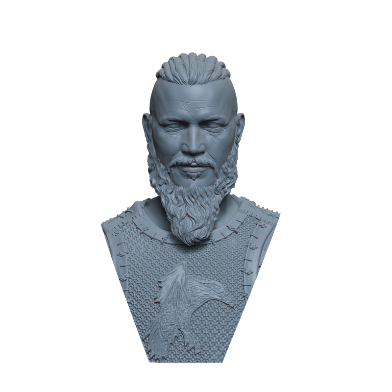 Ragnar Lothbrok Bust- 3D Print