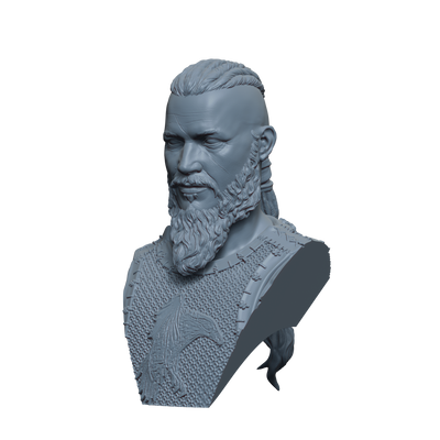 Ragnar Lothbrok Bust- 3D Print