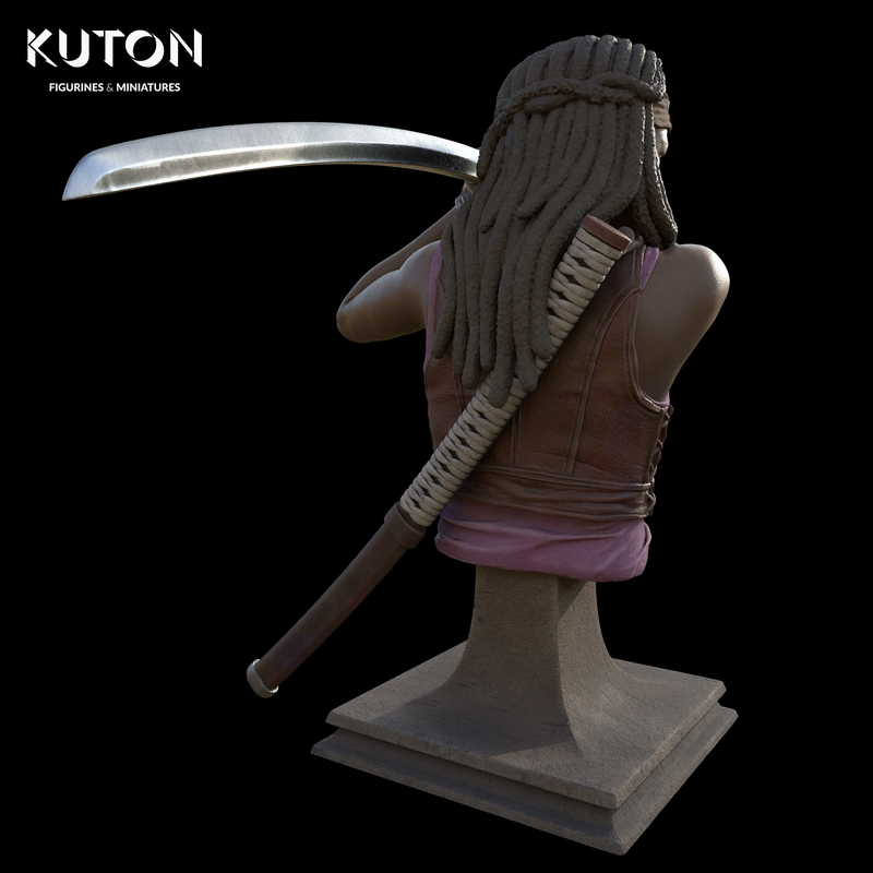 Michonne Bust - 3D Print