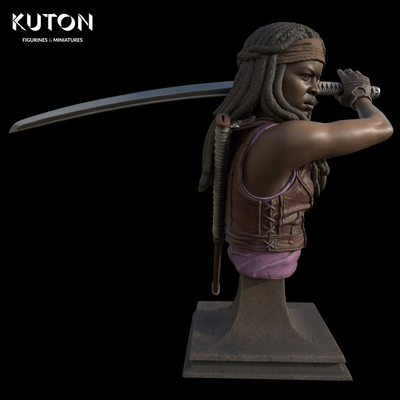 Michonne Bust - 3D Print