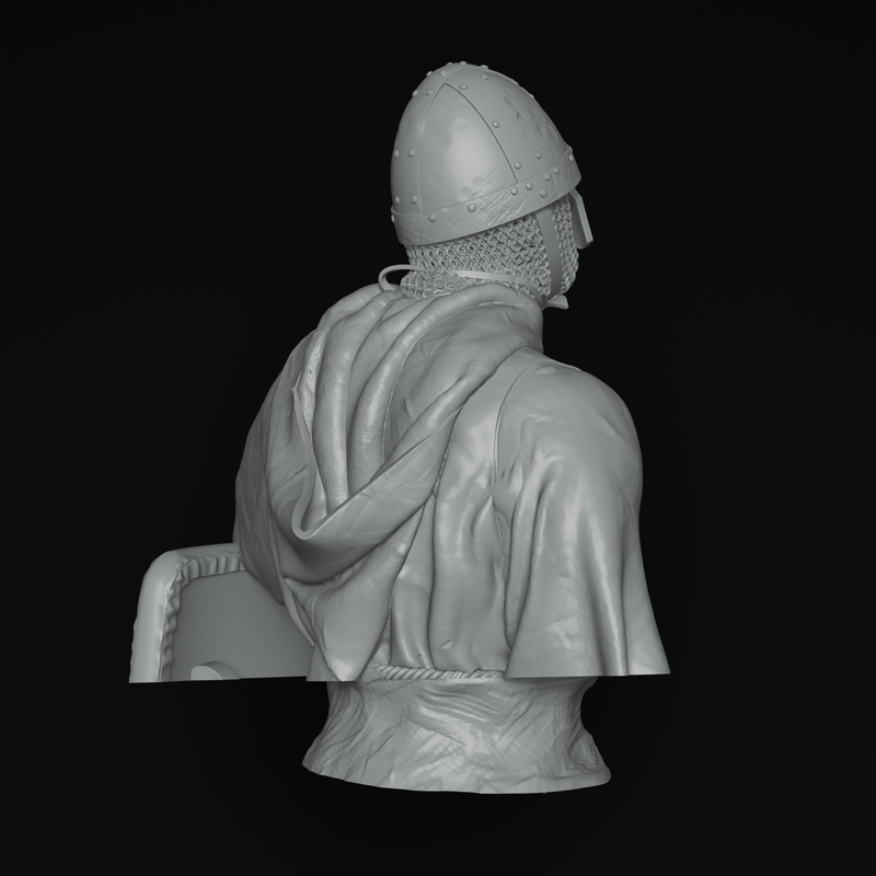 Knight Templar, 1177 Bust - 3D Print